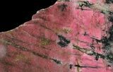 Polished Rhodonite Slab - Australia #65442-1